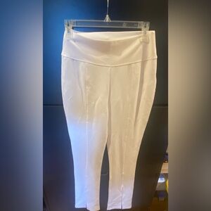 White Women's Cropped Pants- The drop